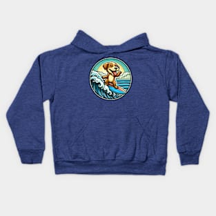 Surfer dog Kids Hoodie